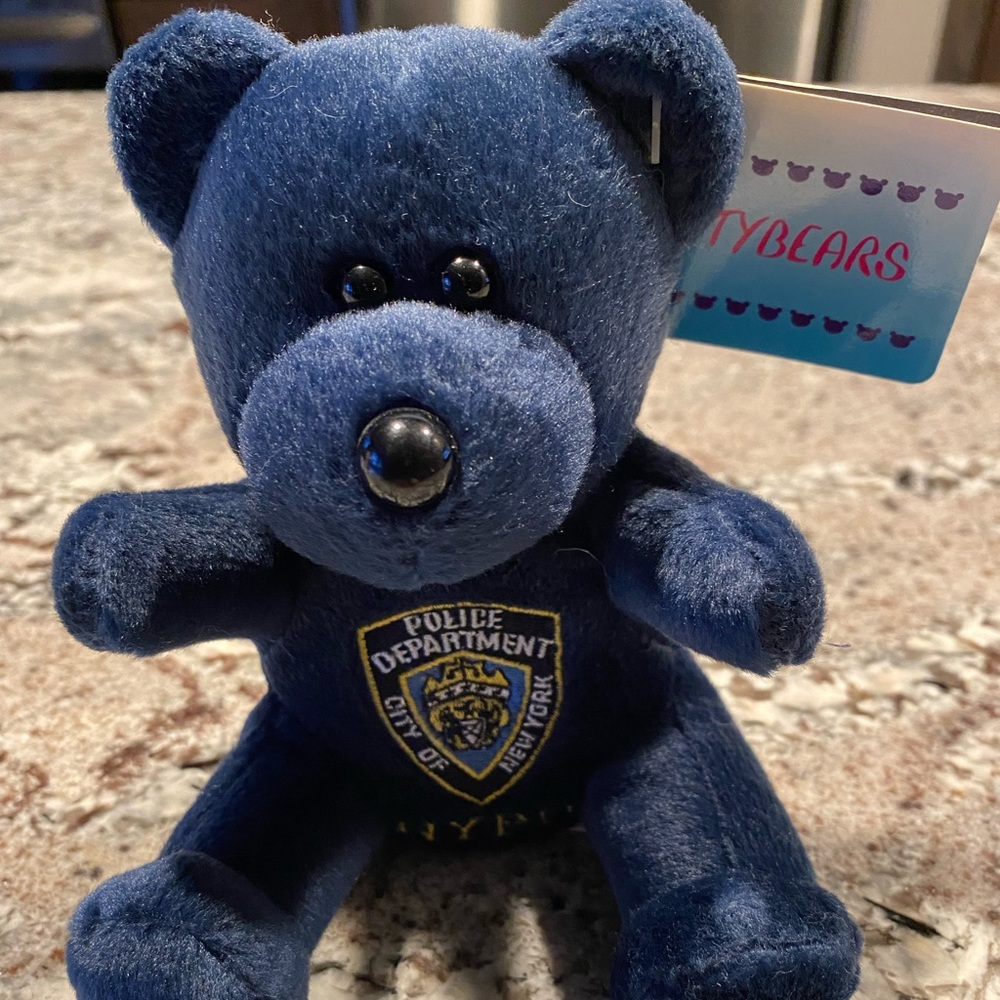 Collectable NYPD 9/11/01 City Bear “beanie type” bear.